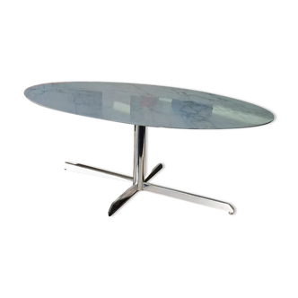 Oval marble table Roche et Bobois