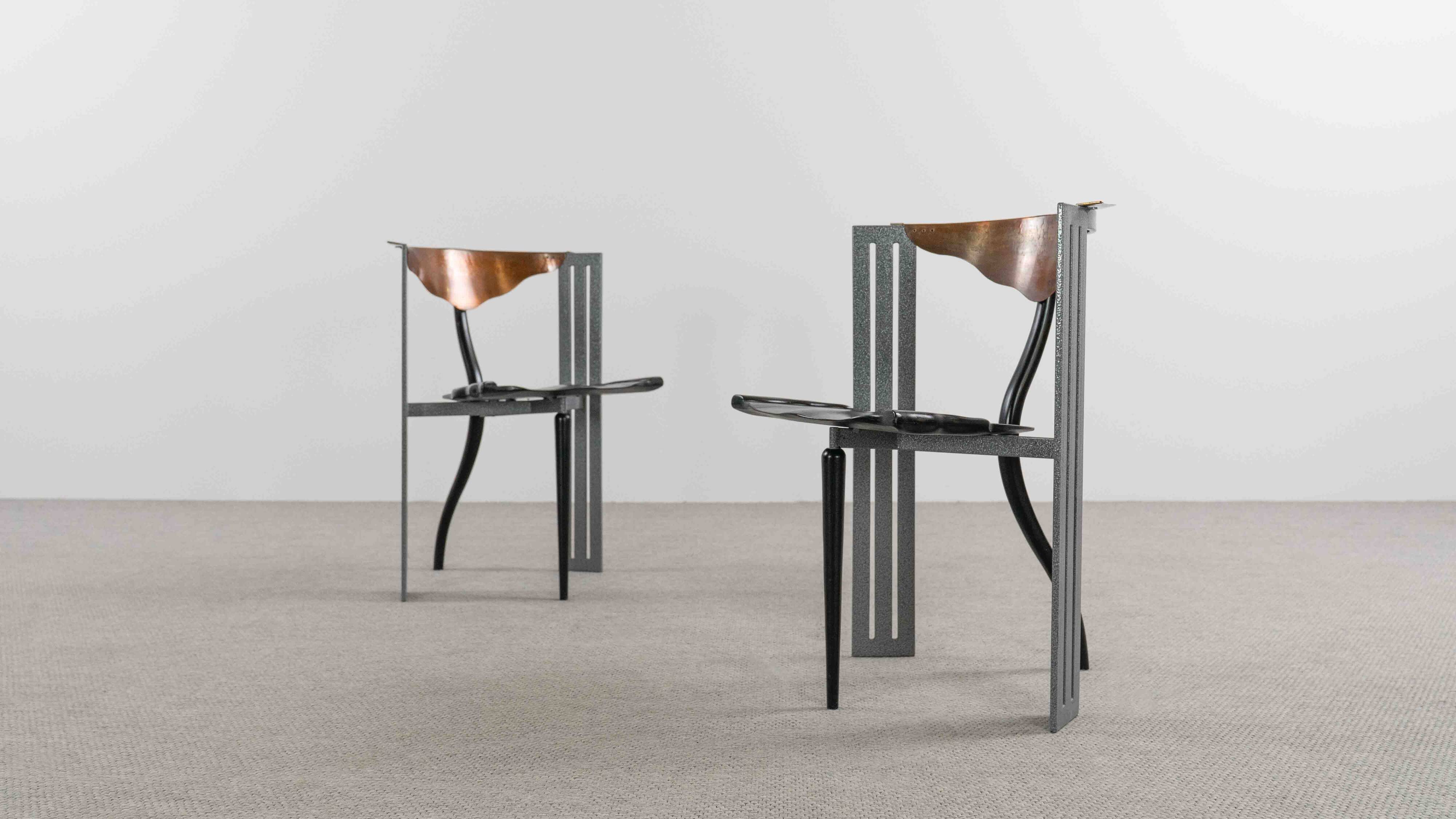 Pair Ota Otanek Chairs by Borek Sipek fort Vitra