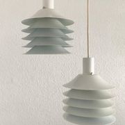 Danish mid-century lamellar suspensions by Lyfa, 1960s, set of 2.