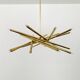 Holywood Regency Brass Chandelier