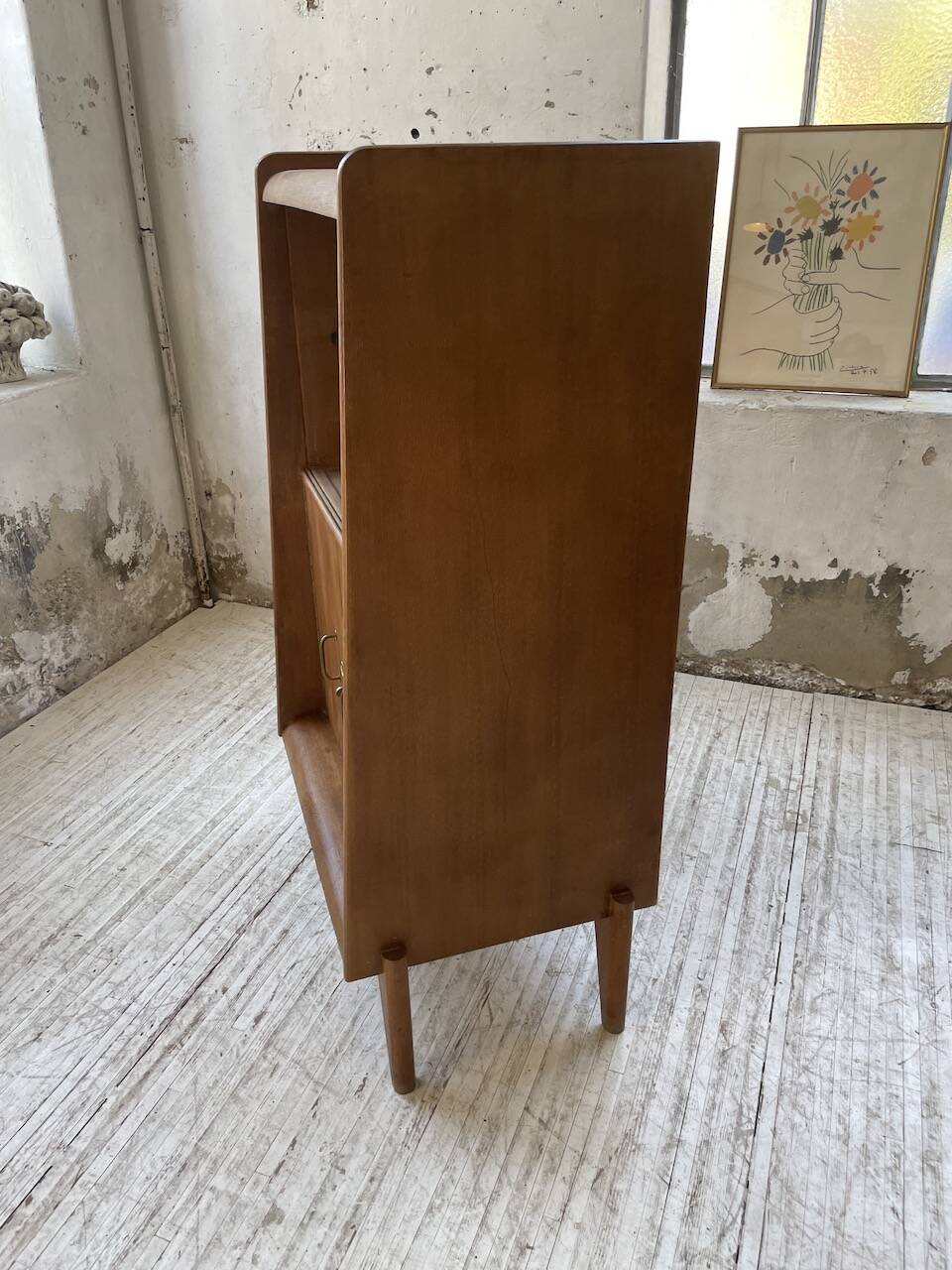 1960s oak storage unit