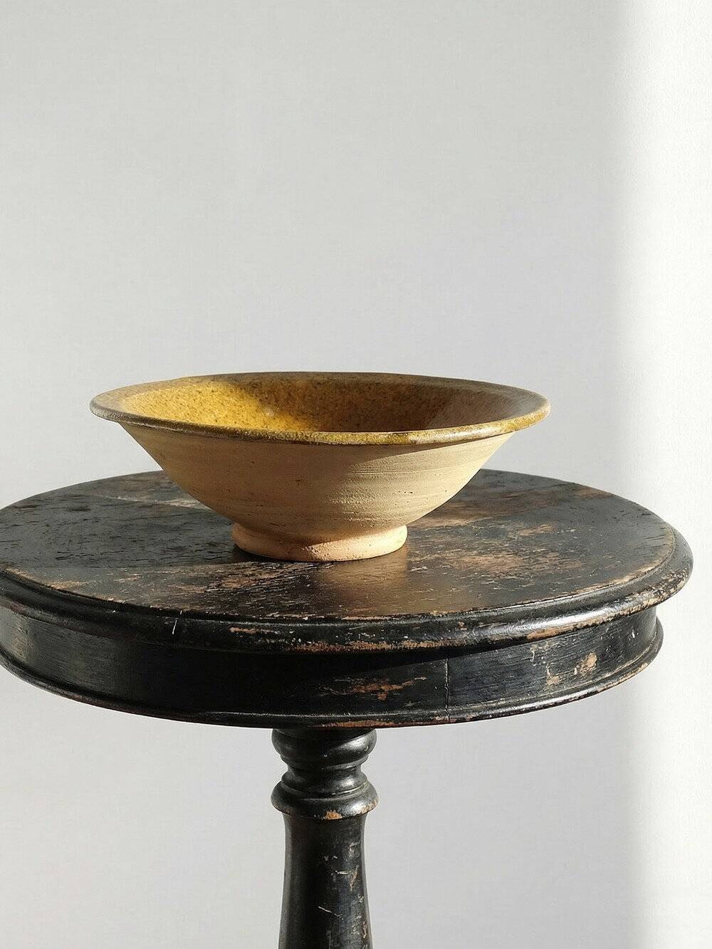 Small ceramic bowl, clay, vintage artisan style Tamegroute.