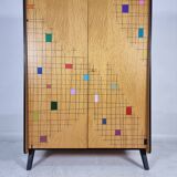 Vintage Wood Wardrobe, 1960s