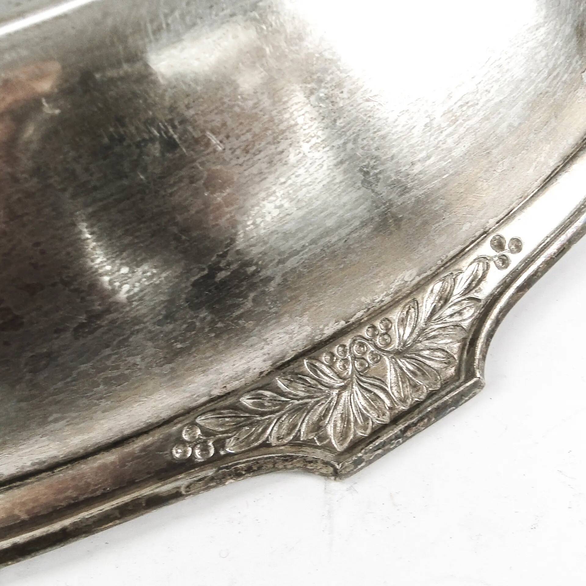 Art Nouveau platter, silver-plated brass, WMF, Germany, early 20th century