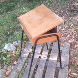 Tilting school desk
