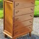 Oak chest of drawers 50s oak feet compass 5 drawers