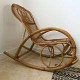 Rattan rocking-chair