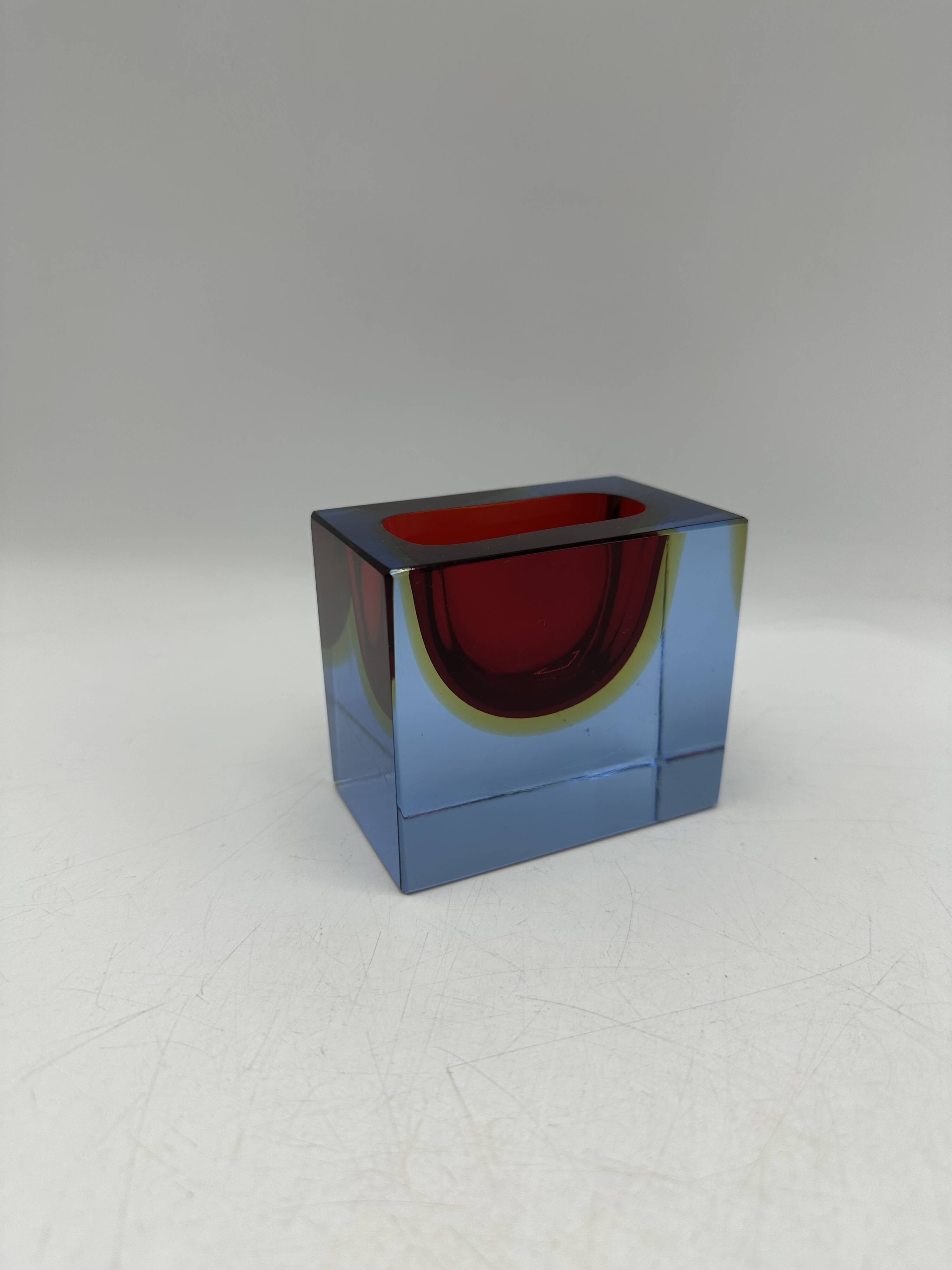 Sommerso Murano ashtray or pocket emptier 1960