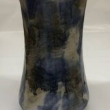 Belgian molten flamed stoneware vase by Lardinois