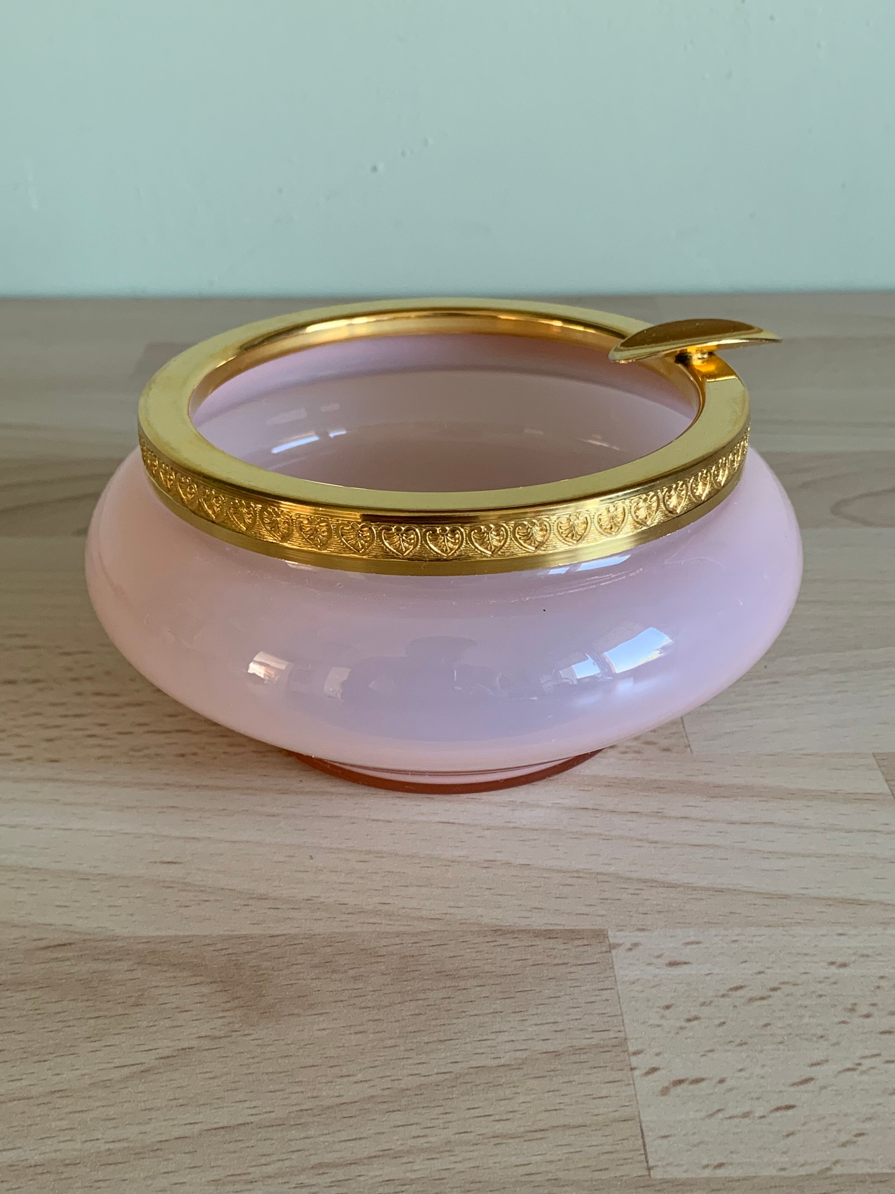 Vintage opaline glass ashtray