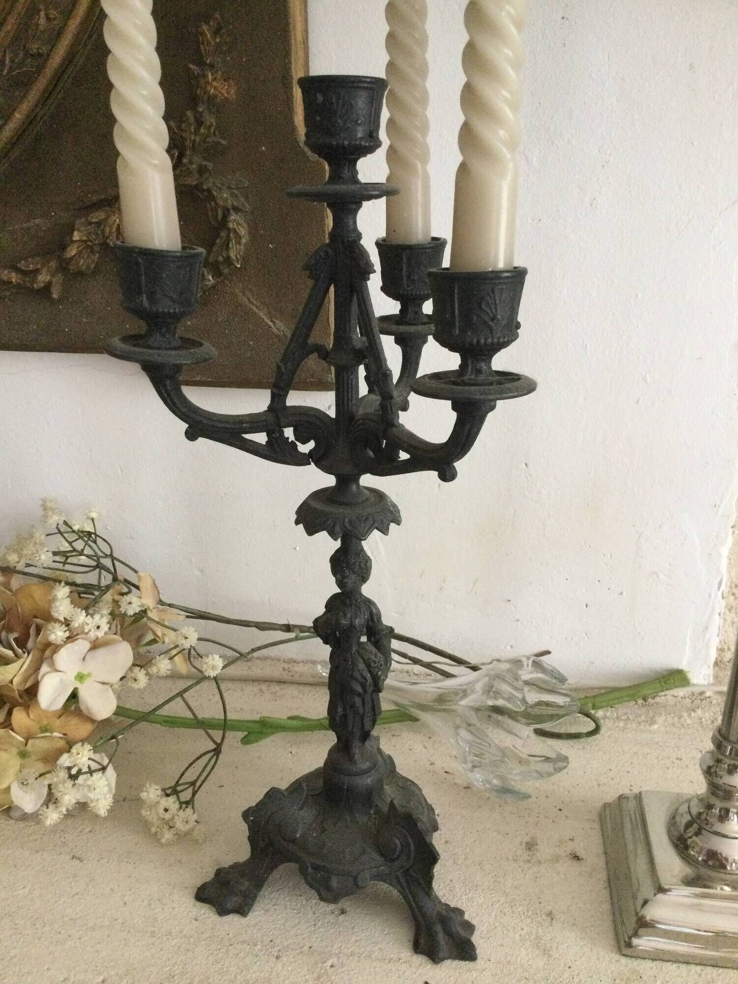 Pair of antique candlesticks