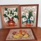 Triptyque nature morte sur papier Amate Marin Mexico