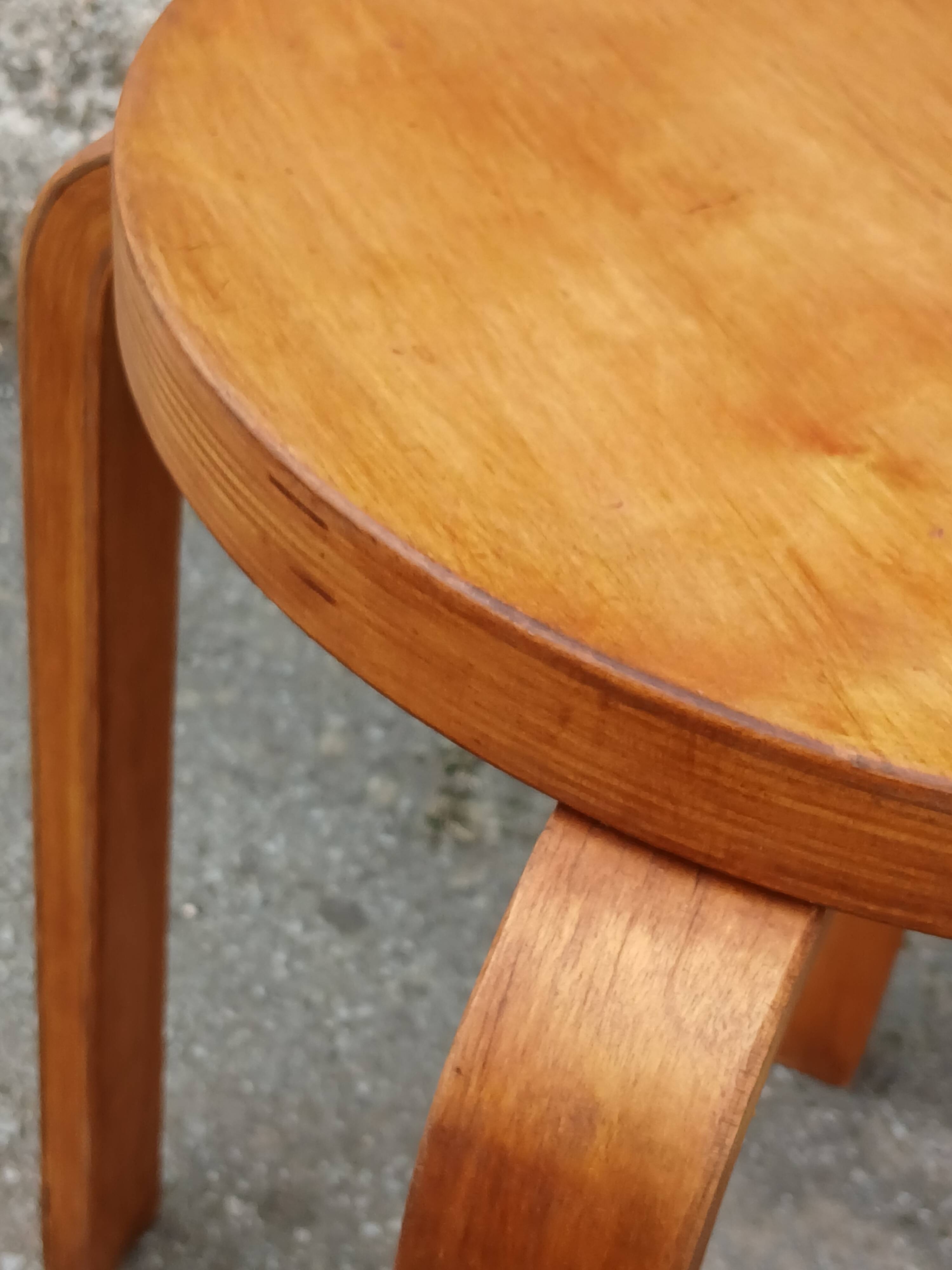 Alvar Aalto stool from the 1950s/60s