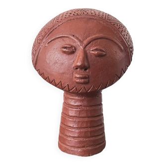 Tete en terre cuite Ashanti (Ghana)