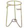 Vintage green circular iron jardinière from Hungary, 1940s, with a tripod base.