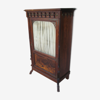 Armoire vitrine époque fin XIXe