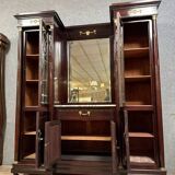 Empire style mahogany and gilded bronze display cabinet, circa 1880