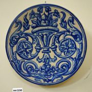 Assiette en faïence espagnole à décor bleu – XIXe siècle