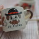 Duo of vintage cups I love you Me too