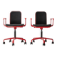 Pair of Supporto Desk Chairs by Frederick Scott for ICF Italy 1976