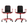 Pair of Supporto Desk Chairs by Frederick Scott for ICF Italy 1976