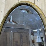 Oval Art Deco mirror from the 1930s - 73x60cm