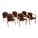 Set of 6 Vintage Design Chairs Dolmas Kembo JB Meijer 1980s