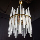 Vintage christoph palme design chandelier - glass pegs - 1960s