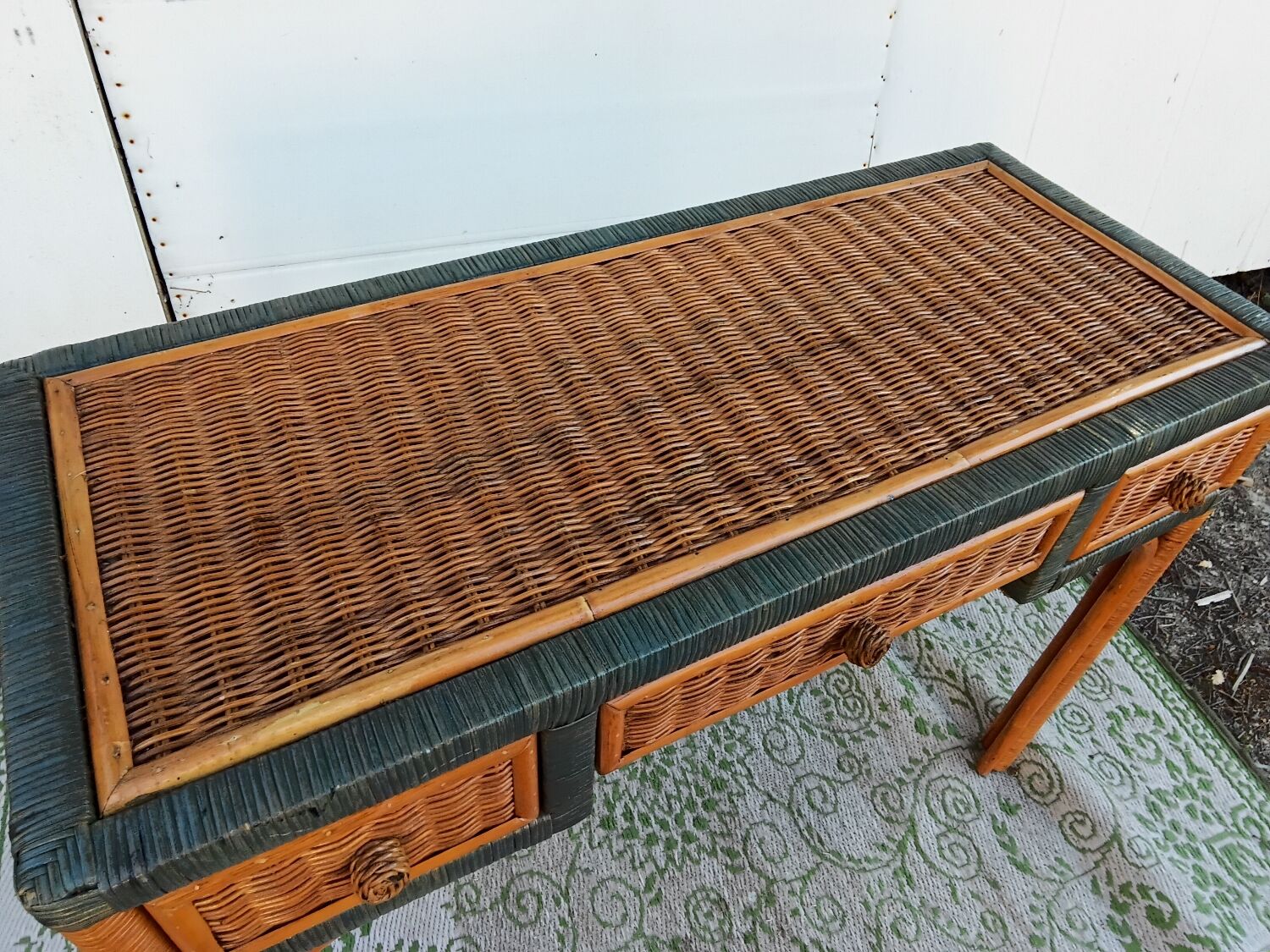 Rattan console