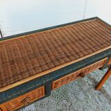 Rattan console