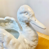 Duck-shaped planter or pot holder