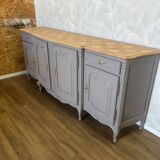 Vintage Regency sideboard restyled in taupe