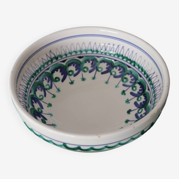 Oriental painted ceramic salad bowl
