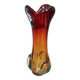 Vintage Murano Style Sommerso Glass Vase – Hand Blown Italian Art Glas
