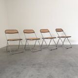 Ensemble de 4 chaises pliantes Castelli Plia, années 1960
