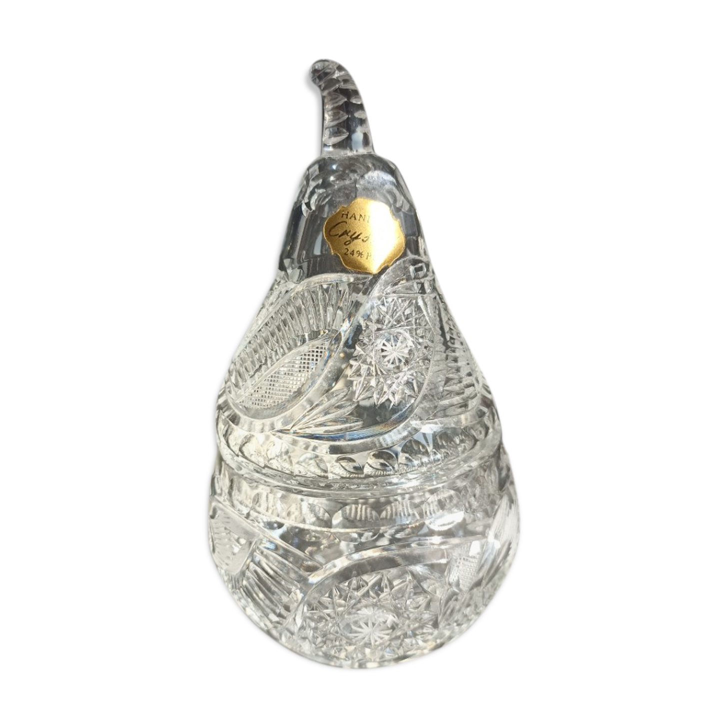 Candy-hood pear cut crystal