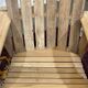 Pair of Indian teak armchairs