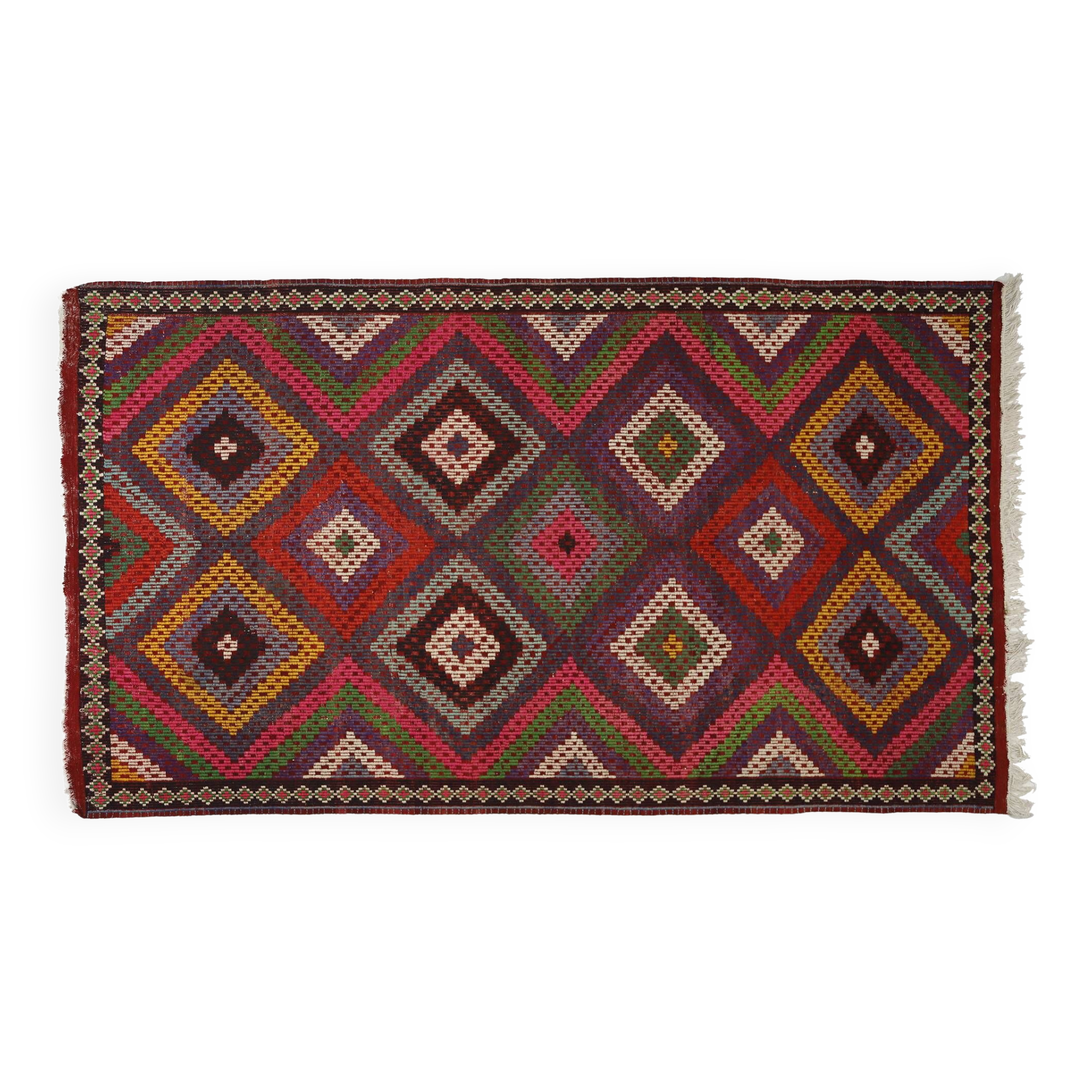 Anatolian handmade kilim rug 305 cm x 176 cm