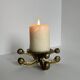 Vintage brutalist bronze candlestick