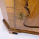 Antique display case/corner cabinet - Baroque style - walnut - glass door with bars - circa 1900