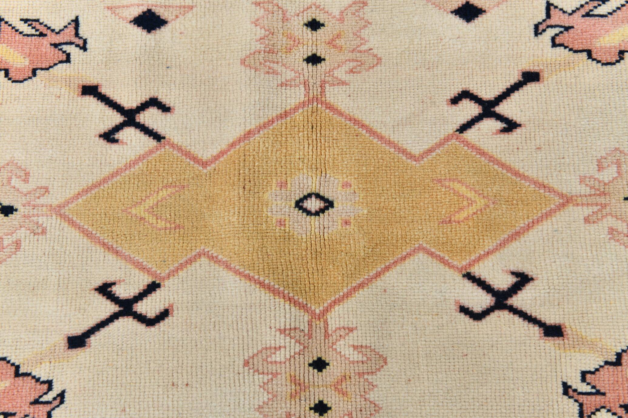 6x8 Pink & Navy Blue Oriental Vintage Rug, 186x247Cm
