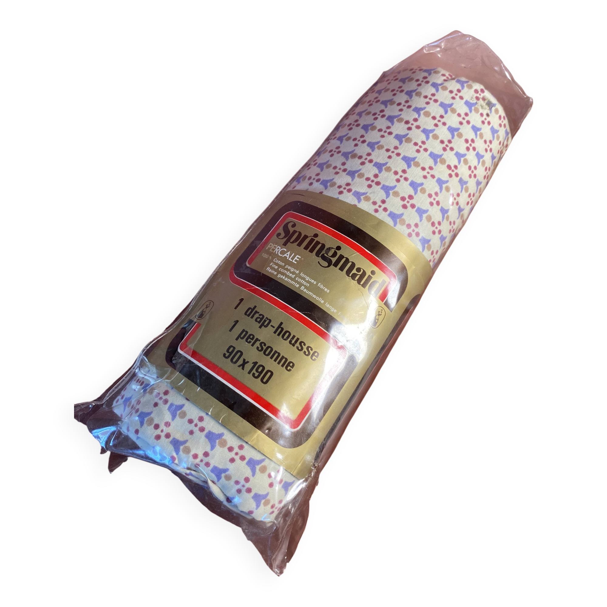 Vintage fitted sheet, brand new in original Springmaid packaging