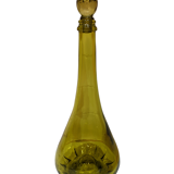 Vintage amber green olive decanter