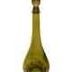 Vintage amber green olive decanter
