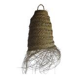 Doum pendant lamp in natural esparto