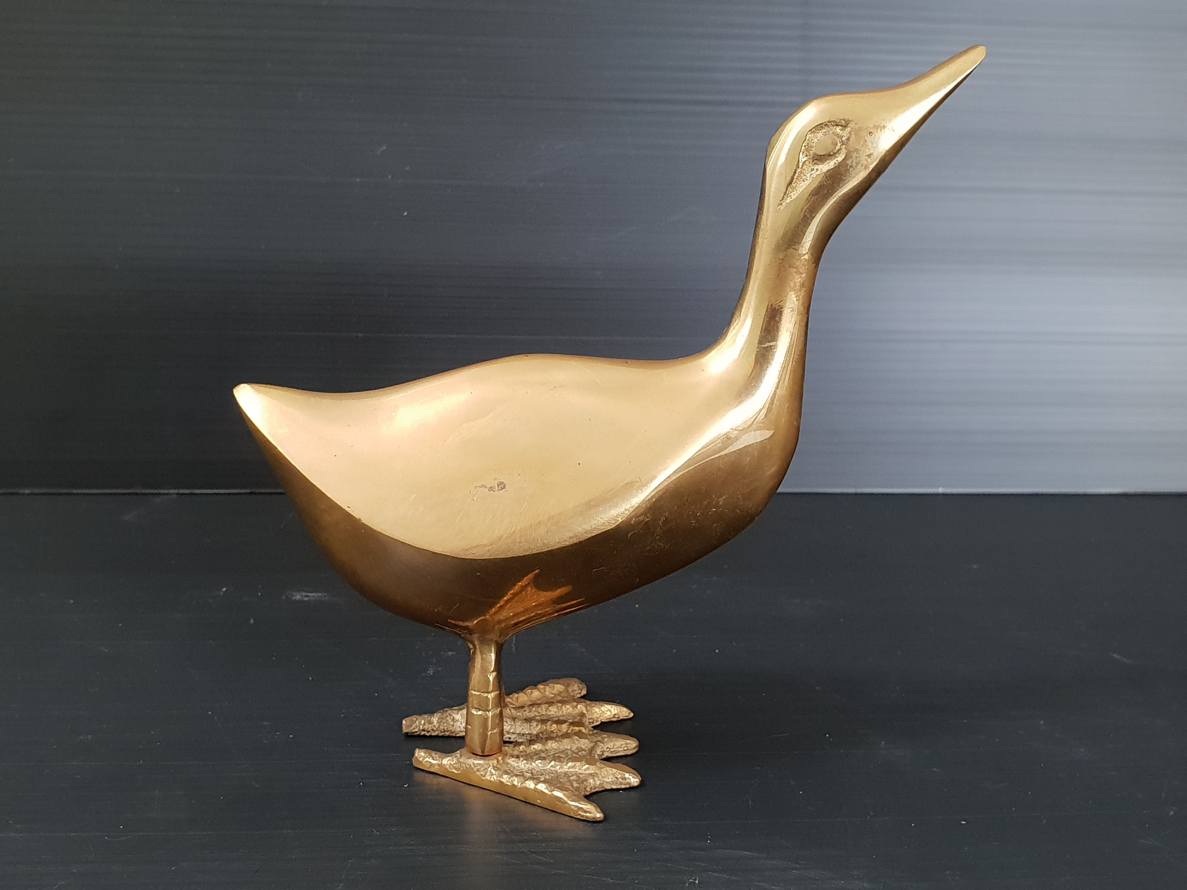Vintage brass bird, 1970