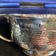 Silver sugar bowl and spoon