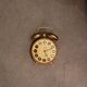 Mechanical alarm clock bell in vintage copper