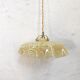 Suspension in yellow Clichy glass