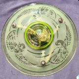 Art Deco ceiling light by A. Delatte in Ouraline